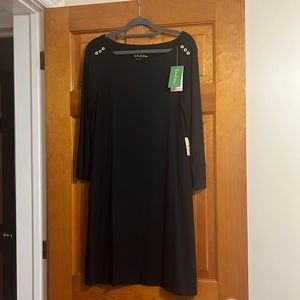 Brand new with tags lily pulitzer UPF 50 black dress size L.